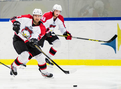 Malmö Redhawks TJ Galiardi och Johan Björk