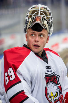 Malmö Redhawks målvakt Oscar Alsenfelt