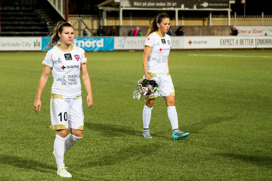 Rosengårds Ramona Bachmann och Sara Björk Gunnarsdottir