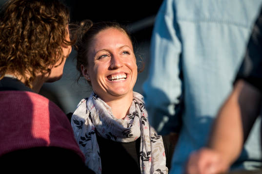 Rosengårds nyförvärv Josee Belanger skrattar på