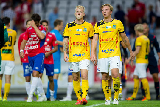 Lunds Kristoffer Jeppson och Jesper Modig deppar