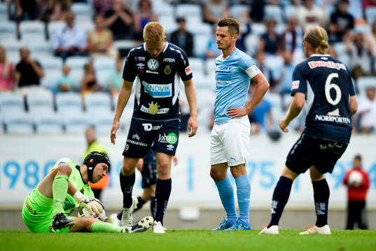 Malmö FFs Markus Rosenberg deppar