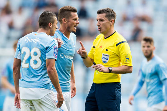 Malmö FFs Nikola Djurjic och Markus Rosenberg är
