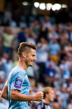 Malmö FFs Markus Rosenberg jublar