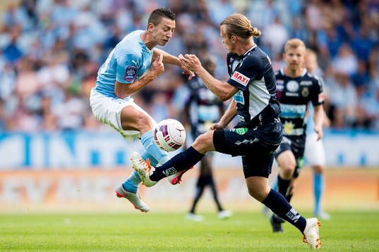 Malmö FFs Nikola Djurjic och Gefles Jesper Florén