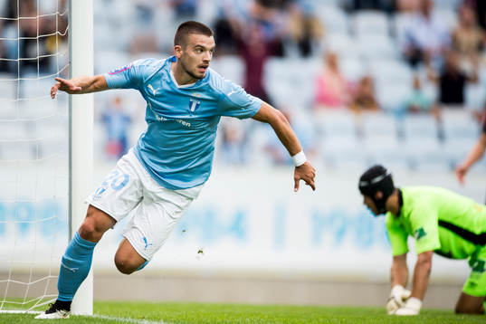 Malmö FFs Vladimir Rodic jublar