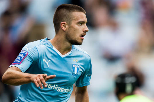 Malmö FFs Vladimir Rodic jublar