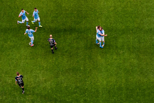 Malmö FFs Andreas Vindheim, Nikola Djurjic, Erdal Rakip,