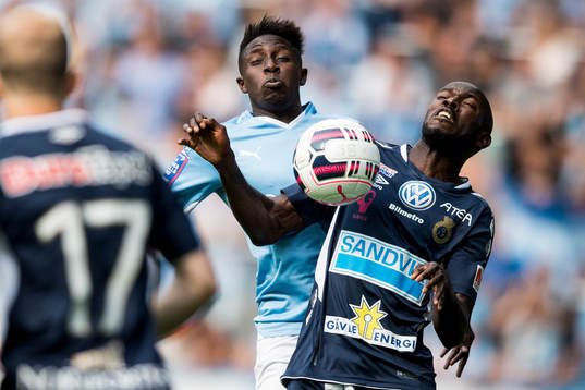 Malmö FFs Pa Konate och Gefles Dioh Williams