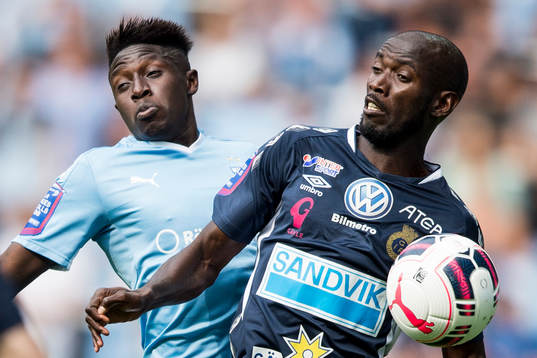 Malmö FFs Pa Konate och Gefles Dioh Williams