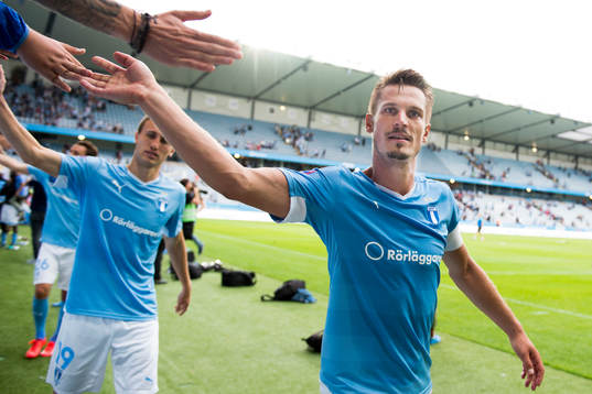 Malmö FFs Markus Rosenberg tackar publiken