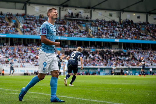 Malmö FFs Markus Rosenberg deppar