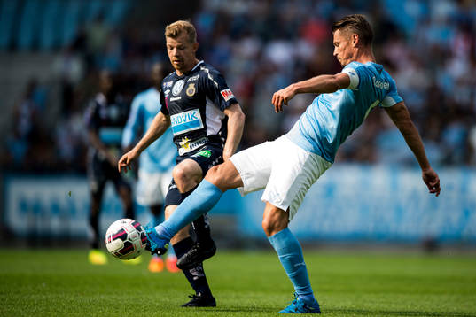 Gefles Jonas Lantto och Malmö FFs Markus Rosenberg