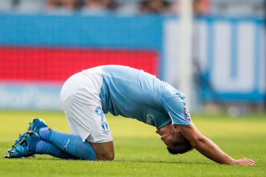 Malmö FFs Markus Rosenberg deppar