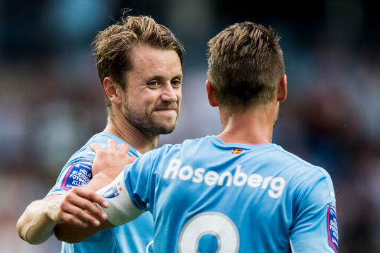 Malmö FFs Kari Arnason och Markus Rosenberg