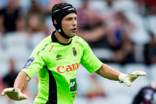 Gefles målvakt Emil Hedvall