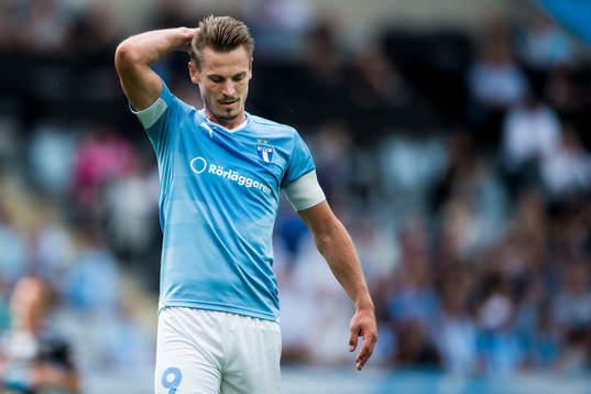 Malmö FFs Markus Rosenberg deppar