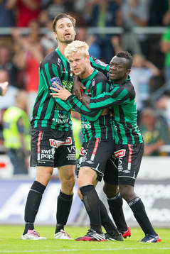 Varbergs Mats André Kaland jublar