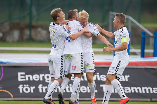 GAIS spelare jublar