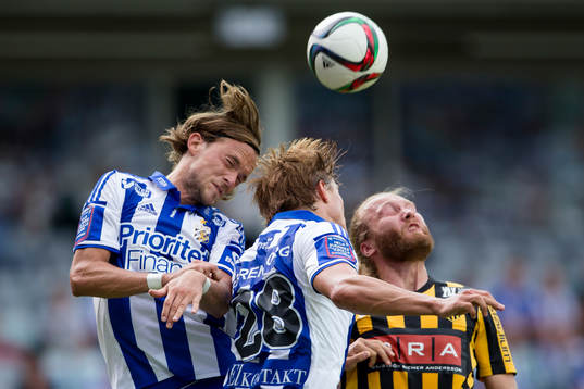 IFK Göteborgs Tom Pettersson och Thomas Rogne