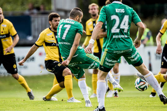 Ljungskiles Ahmed El Amrani skjuter in 1-0