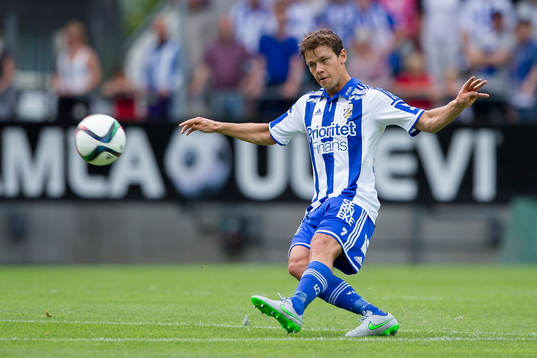 IFK Göteborgs Mads Albaekunder fotbollsmatchen i
