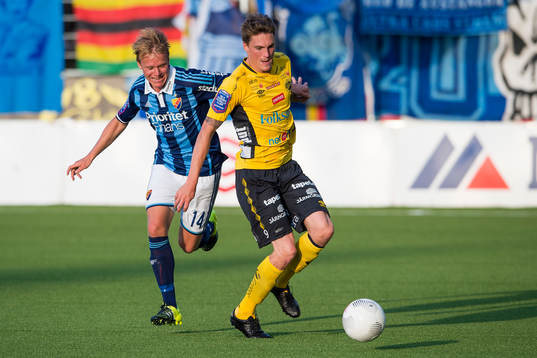 Elfsborgs Lasse Nilsson och Djurgårdens Elliot Käck