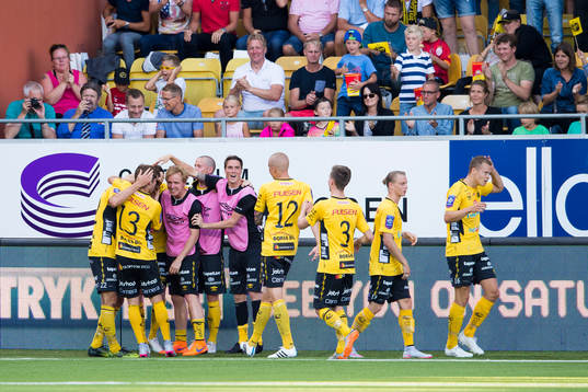 Elfsborgs spelarna jublar