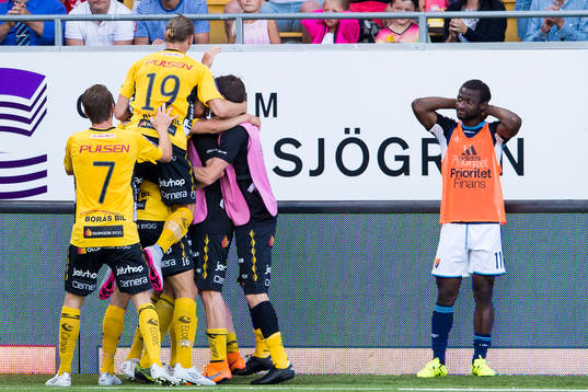 Elfsborgs spelarna jublar