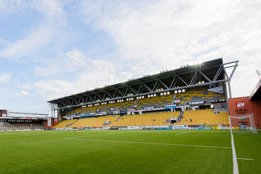 Borås Arena före en fotbollsmatch i Allsvenskan mellan