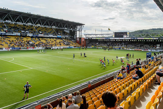 Borås Arena före en fotbollsmatch i Allsvenskan mellan
