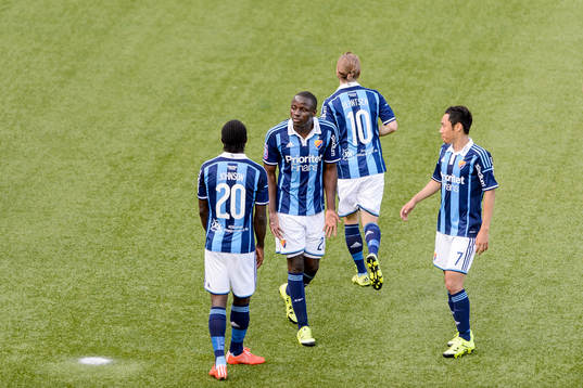 Djurgårdens Nyasha Mushekwi och Sam Johnson är inte