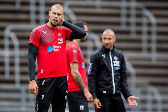 Robin Simovic och manager Henrik Larsson