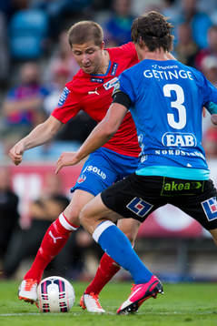 Helsingborgs Darijan Bojanic möter Halmstads Fredrik