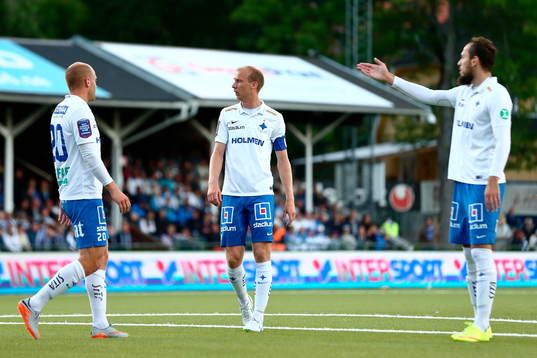 Norrköpings Andreas Johansson, n20, och Emir Kujovic