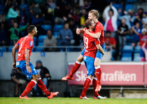 Helsingborgs Johan Mårtensson jublar