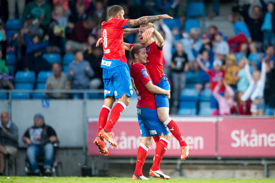 Helsingborgs Johan Mårtensson jublar
