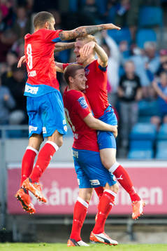 Helsingborgs Johan Mårtensson jublar