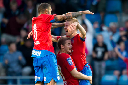 Helsingborgs Johan Mårtensson jublar