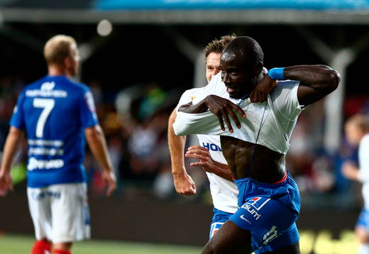 Norrköpings Alhaji Kamara jublar