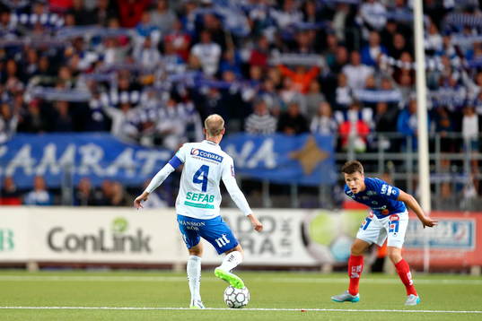 Norrköpings Andreas Johansson och Åtvidabergs Simon Skrabb