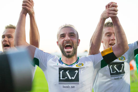 Hammarbys Kennedy Bakircioglu jublar