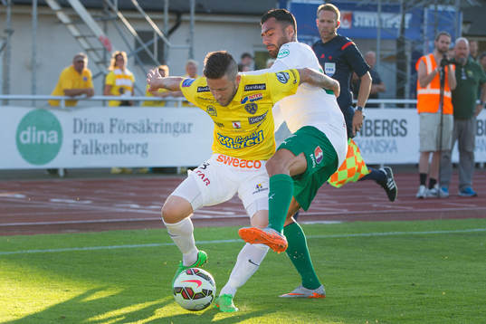 Falkenbergs Tibor Joza och Hammarbys Imad Khalili