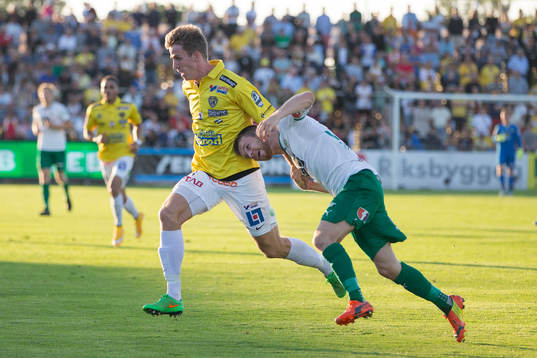Falkenbergs Adam Eriksson och Hammarbys Måns Söderqvist