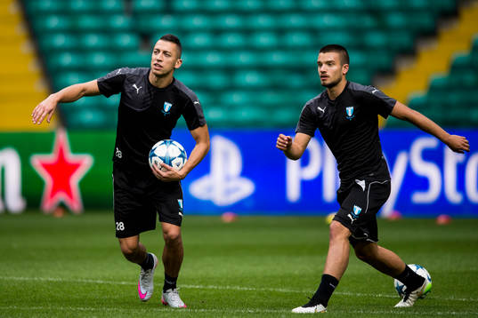 Malmö FFs Nikola Djurjic och Vladimir Rodic