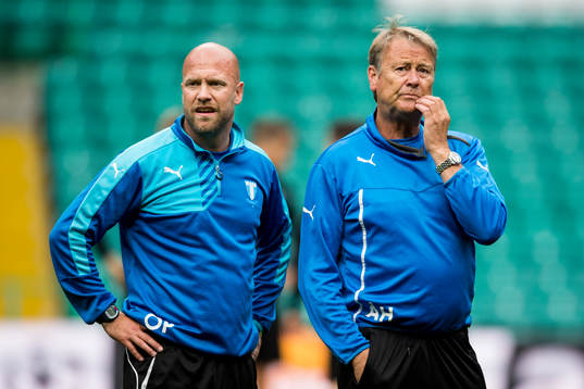 Malmö FFs assisterande tränare Olof Persson och tränare