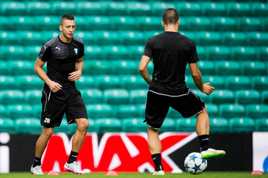 Malmö FFs Nikola Djurjic och Vladimir Rodic