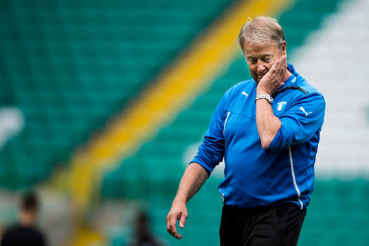 Malmö FFs tränare Åge Hareide deppar