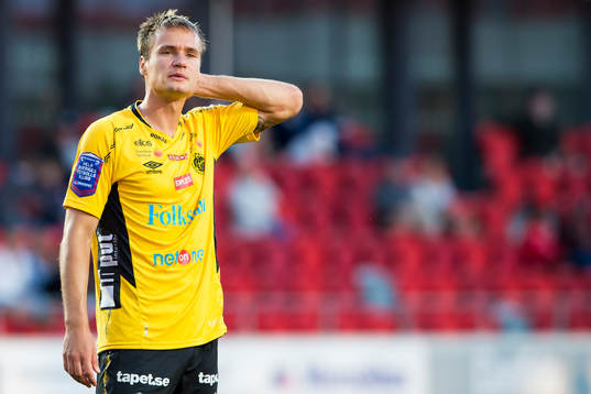 Elfsborgs Viktor Prodell tar sig för huvudet