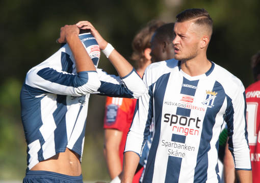 Kristianstads Zekovic Sadmir förtvivlad